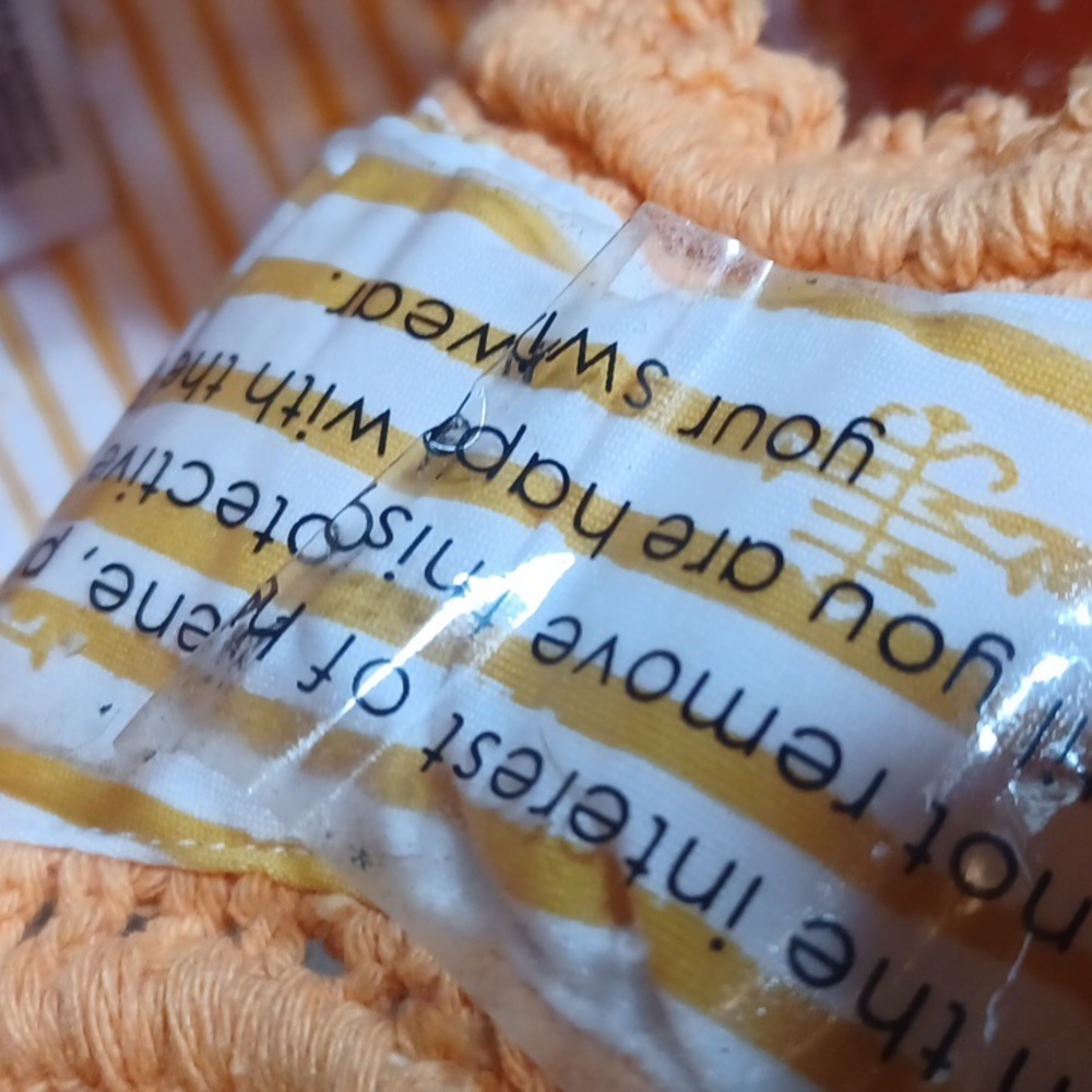 NWT She Made Me Cotton Crochet Knit Essential High-Waisted Bikini Bottoms - Picture 6 of 11